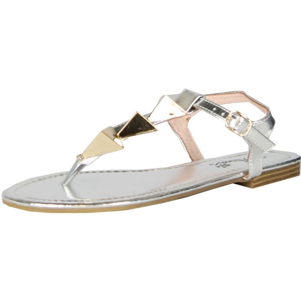 Anna Avery Silver Womens sandals 6 NEW